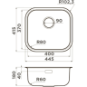 Мойка OMOIKIRI OMI 44-U/I-LG нерж.сталь/светлое золото 4993268